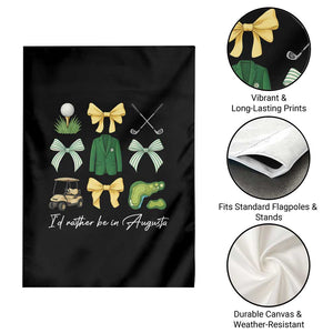 Funny Id Rather Be In Augusta Coquette Golfer Garden Flag Georgia Golf Traditions Golfing Fan Aesthetic TS02 Print Your Wear