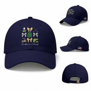Funny Id Rather Be In Augusta Coquette Golfer Baseball Cap Georgia Golf Traditions Golfing Fan Aesthetic TS02 Baseball Cap Universal Fit Dark Blue Print Your Wear