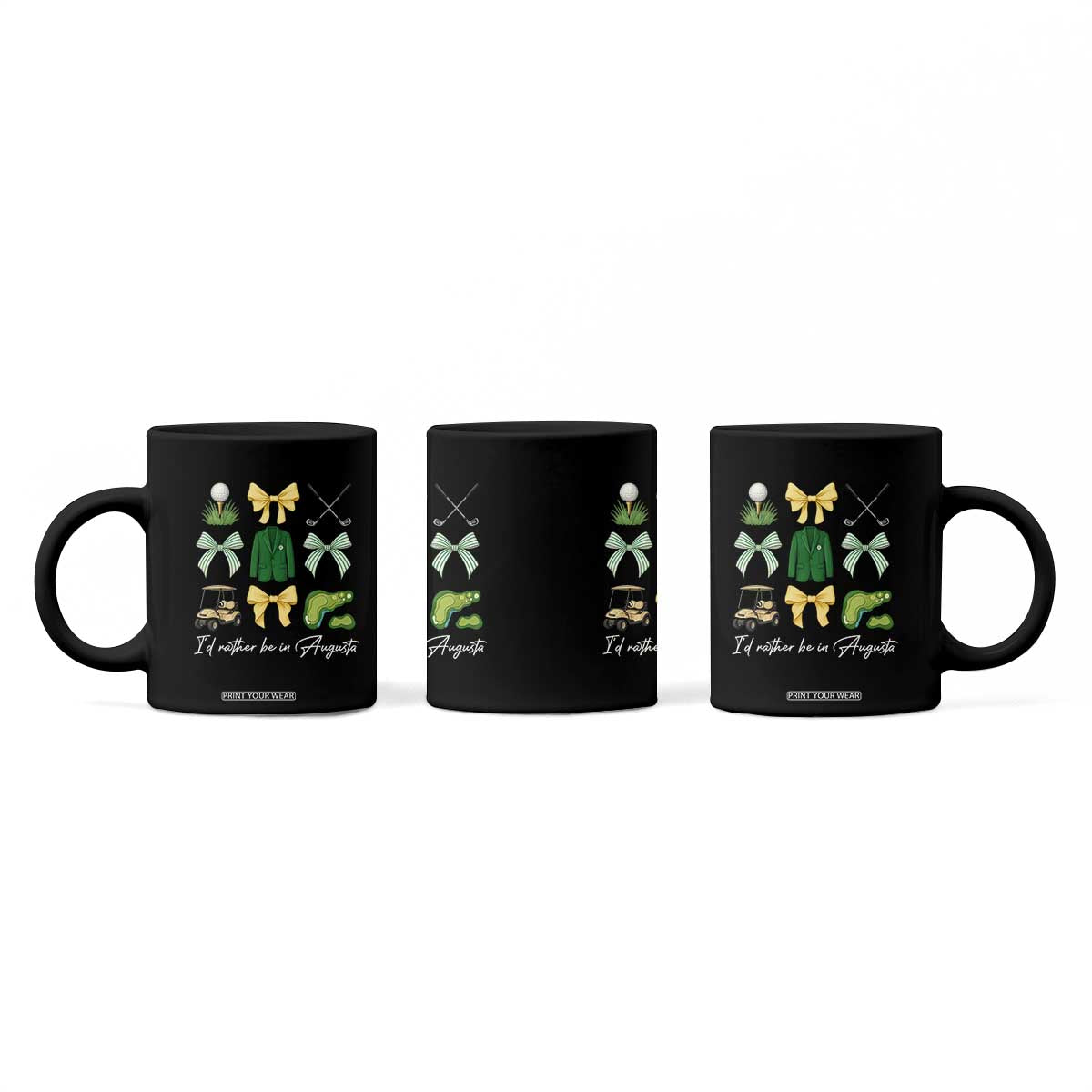 Funny Id Rather Be In Augusta Coquette Golfer Coffee Mug Georgia Golf Traditions Golfing Fan Aesthetic TS02 Print Your Wear