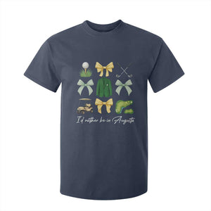 Funny Id Rather Be In Augusta Coquette Golfer T Shirt For Kid Georgia Golf Traditions Golfing Fan Aesthetic TS02 Navy Print Your Wear