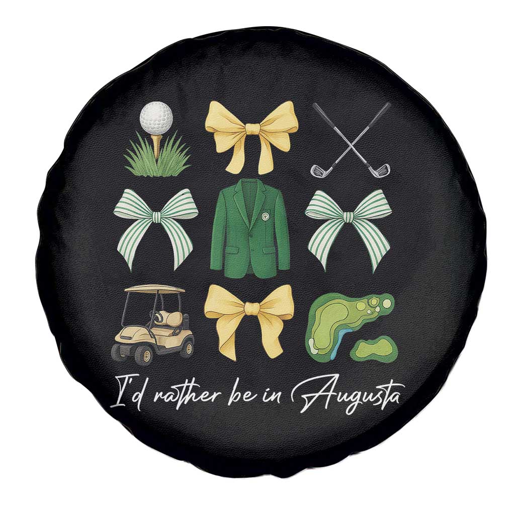 Funny Id Rather Be In Augusta Coquette Golfer Spare Tire Cover Georgia Golf Traditions Golfing Fan Aesthetic TS02 Print Your Wear