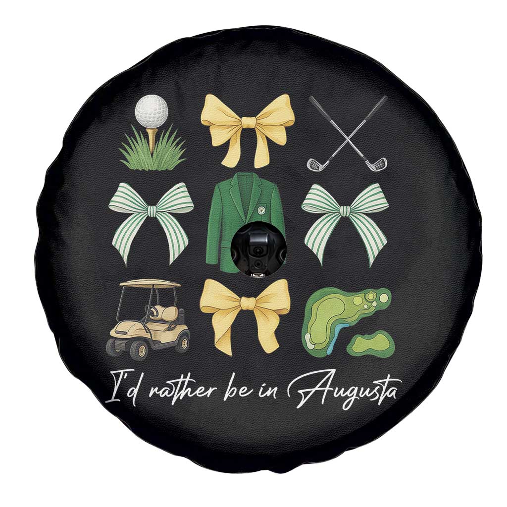 Funny Id Rather Be In Augusta Coquette Golfer Spare Tire Cover Georgia Golf Traditions Golfing Fan Aesthetic TS02 Print Your Wear