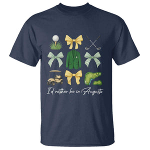 Funny Id Rather Be In Augusta Coquette Golfer T Shirt Georgia Golf Traditions Golfing Fan Aesthetic TS02 Navy Print Your Wear