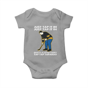 Just Tap It In Funny Golfer Baby Onesie Tappy Tap Taparoo Putting Golfing Humor Retro Golf Lover TS02 Sport Gray Print Your Wear