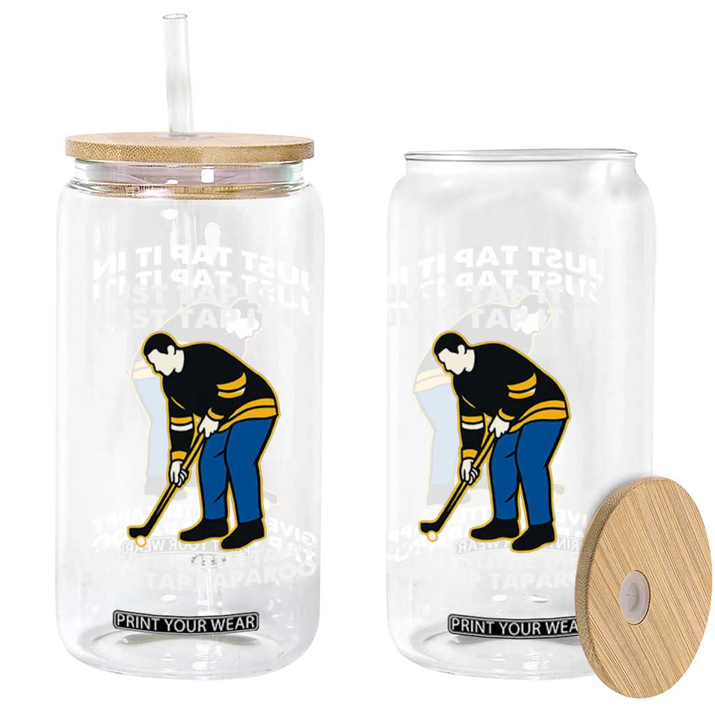 Just Tap It In Funny Golfer Glass Can Tappy Tap Taparoo Putting Golfing Humor Retro Golf Lover TS02 Print Your Wear