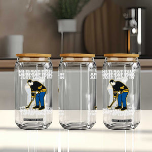 Just Tap It In Funny Golfer Glass Can Tappy Tap Taparoo Putting Golfing Humor Retro Golf Lover TS02 Print Your Wear