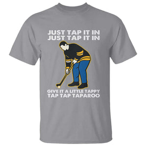 Just Tap It In Funny Golfer T Shirt Tappy Tap Taparoo Putting Golfing Humor Retro Golf Lover TS02 Sport Gray Print Your Wear