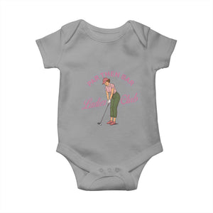 Par Then Bar Ladies Club Vintage Baby Onesie Retro Womens Golfing 19th Hole Humor Preppy Country TS02 Sport Gray Print Your Wear