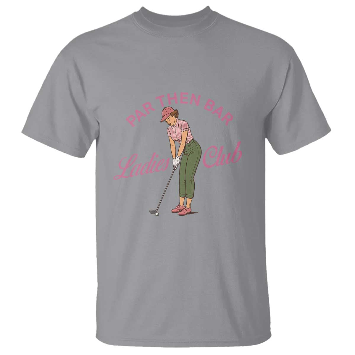 Par Then Bar Ladies Club Vintage T Shirt Retro Womens Golfing 19th Hole Humor Preppy Country TS02 Sport Gray Print Your Wear