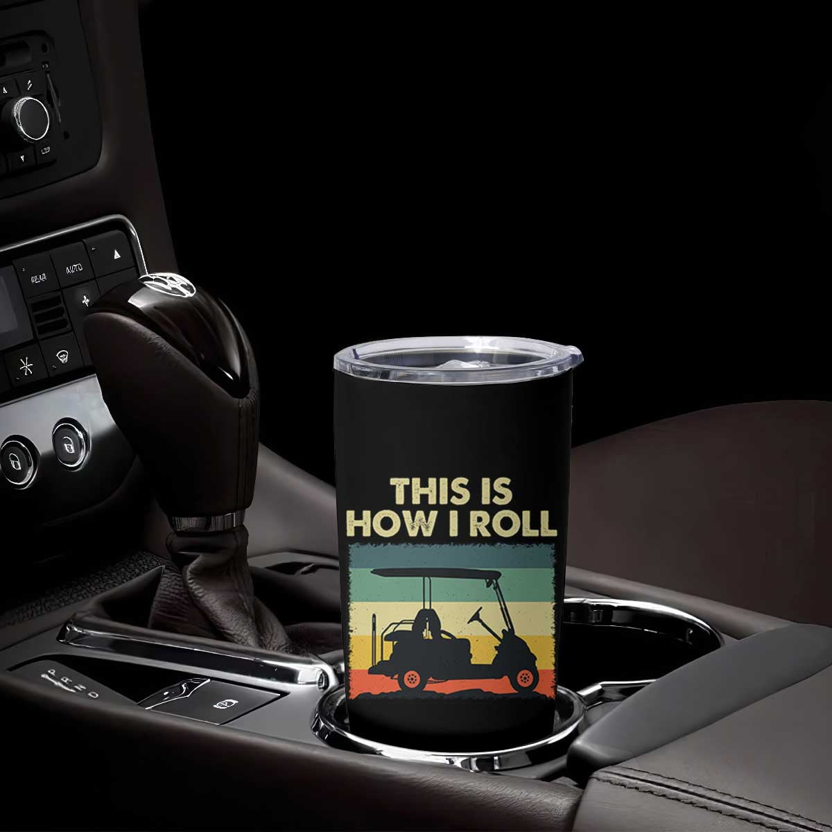 This Is How I Roll Golf Cart Retro 70s 80s Tumbler Cup Vintage Golfing Lover Golfer Country Club Lifestyle TS02 Print Your Wear