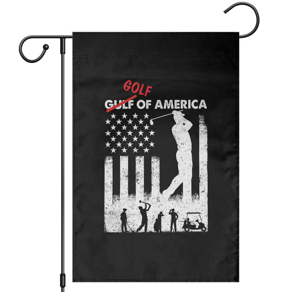 Golf Of America Patriotic USA Flag Garden Flag Funny Golfing Pun American Sports Gift for Patriotic Golfers n Dads TS02 Black Print Your Wear