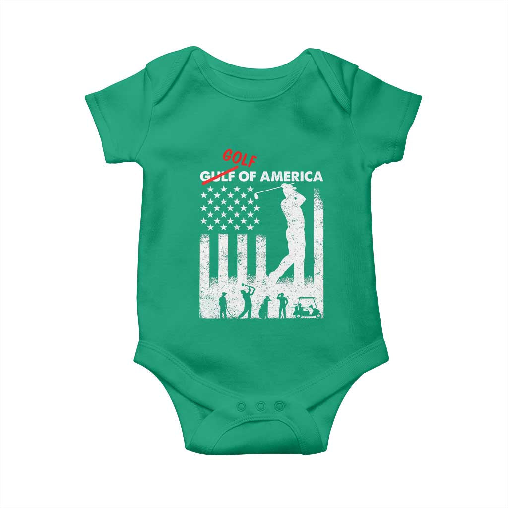 Golf Of America Patriotic USA Flag Baby Onesie Funny Golfing Pun American Sports Gift for Patriotic Golfers n Dads TS02 Irish Green Print Your Wear