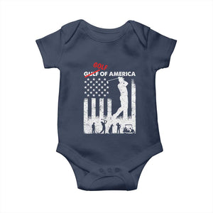 Golf Of America Patriotic USA Flag Baby Onesie Funny Golfing Pun American Sports Gift for Patriotic Golfers n Dads TS02 Navy Print Your Wear