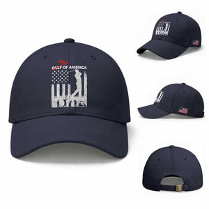 Golf Of America Patriotic USA Flag Baseball Cap Funny Golfing Pun American Sports Gift for Patriotic Golfers n Dads TS02 Baseball Cap Universal Fit Navy Print Your Wear