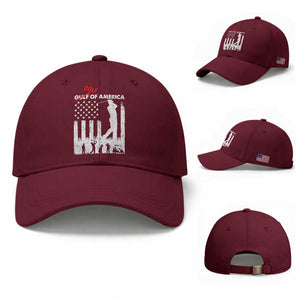 Golf Of America Patriotic USA Flag Baseball Cap Funny Golfing Pun American Sports Gift for Patriotic Golfers n Dads TS02 Baseball Cap Universal Fit Maroon Print Your Wear