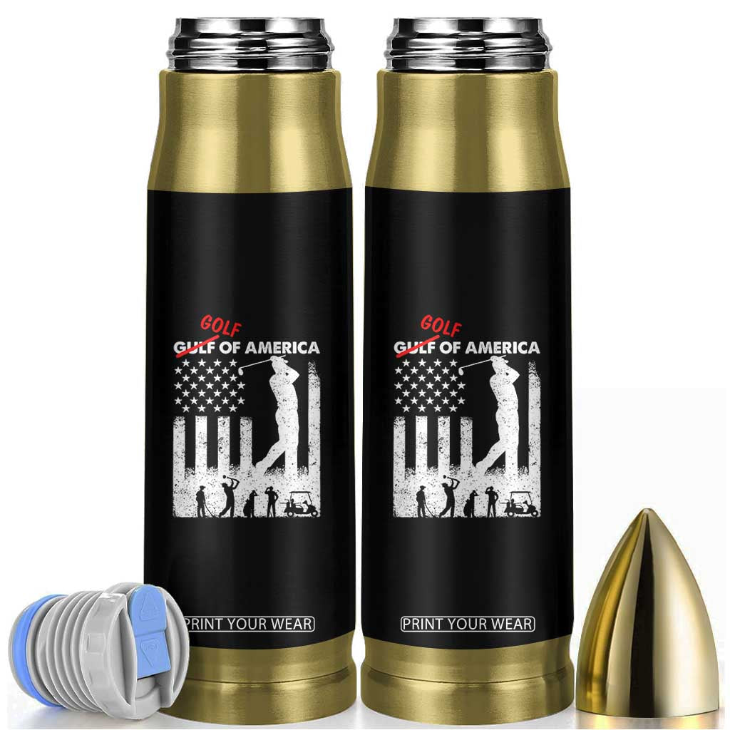 Golf Of America Patriotic USA Flag Bullet Tumbler Funny Golfing Pun American Sports Gift for Patriotic Golfers n Dads TS02 Black Print Your Wear