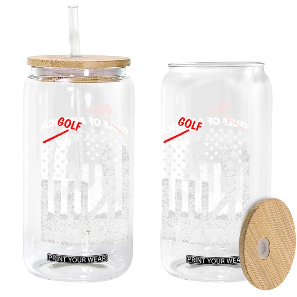Golf Of America Patriotic USA Flag Glass Can Funny Golfing Pun American Sports Gift for Patriotic Golfers n Dads TS02 Print Your Wear