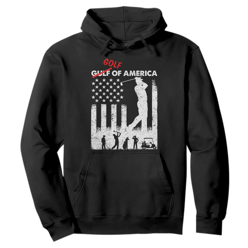 Golf Of America Patriotic USA Flag Hoodie Funny Golfing Pun American Sports Gift for Patriotic Golfers n Dads TS02 Black Print Your Wear