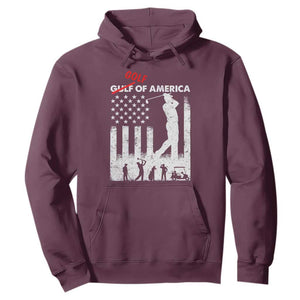 Golf Of America Patriotic USA Flag Hoodie Funny Golfing Pun American Sports Gift for Patriotic Golfers n Dads TS02 Maroon Print Your Wear