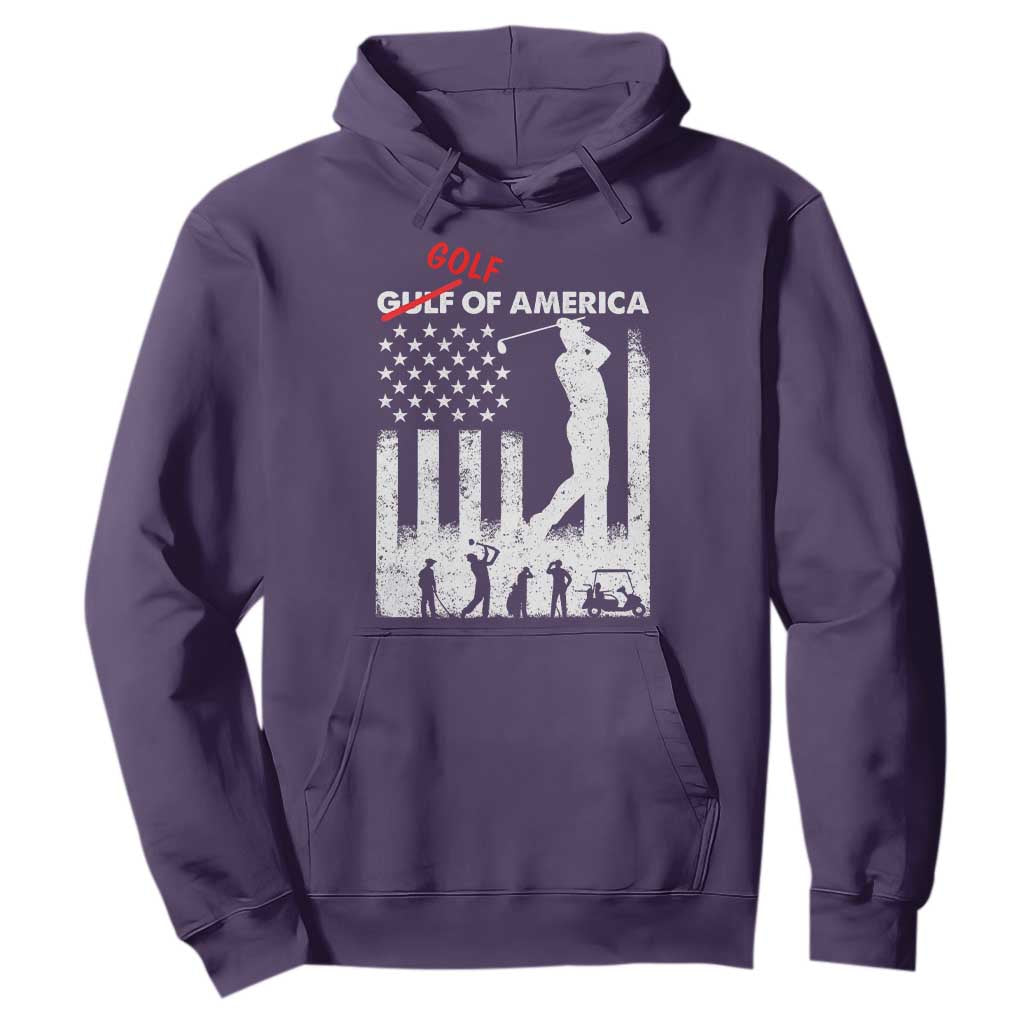 Golf Of America Patriotic USA Flag Hoodie Funny Golfing Pun American Sports Gift for Patriotic Golfers n Dads TS02 Purple Print Your Wear