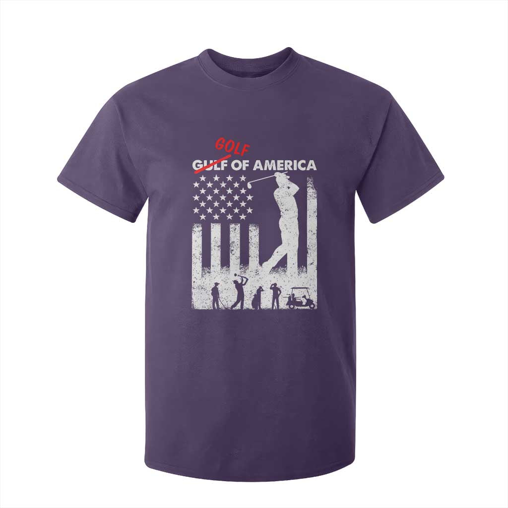 Golf Of America Patriotic USA Flag T Shirt For Kid Funny Golfing Pun American Sports Gift for Patriotic Golfers n Dads TS02 Purple Print Your Wear