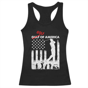 Golf Of America Patriotic USA Flag Racerback Tank Top Funny Golfing Pun American Sports Gift for Patriotic Golfers n Dads TS02 Black Print Your Wear