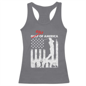 Golf Of America Patriotic USA Flag Racerback Tank Top Funny Golfing Pun American Sports Gift for Patriotic Golfers n Dads TS02 Charcoal Print Your Wear