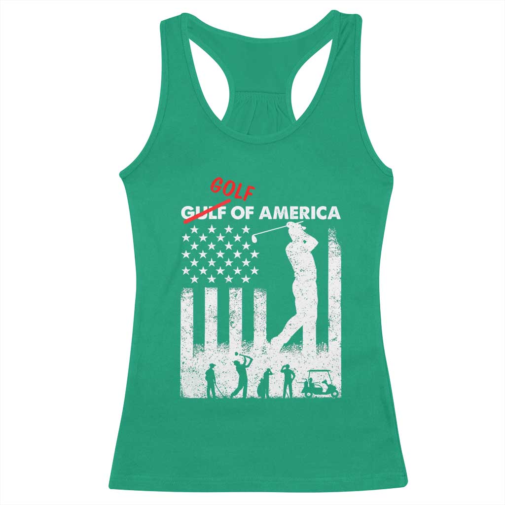 Golf Of America Patriotic USA Flag Racerback Tank Top Funny Golfing Pun American Sports Gift for Patriotic Golfers n Dads TS02 Irish Green Print Your Wear