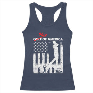 Golf Of America Patriotic USA Flag Racerback Tank Top Funny Golfing Pun American Sports Gift for Patriotic Golfers n Dads TS02 Navy Print Your Wear