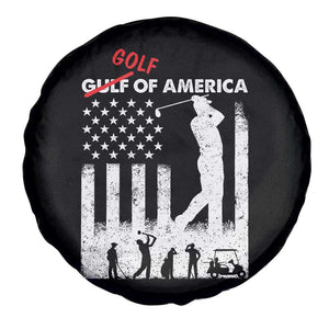 Golf Of America Patriotic USA Flag Spare Tire Cover Funny Golfing Pun American Sports Gift for Patriotic Golfers n Dads TS02 Print Your Wear