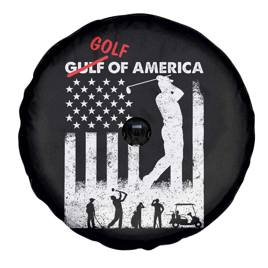 Golf Of America Patriotic USA Flag Spare Tire Cover Funny Golfing Pun American Sports Gift for Patriotic Golfers n Dads TS02 Print Your Wear