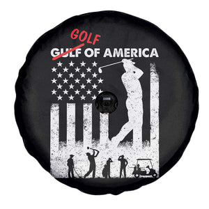 Golf Of America Patriotic USA Flag Spare Tire Cover Funny Golfing Pun American Sports Gift for Patriotic Golfers n Dads TS02 Print Your Wear
