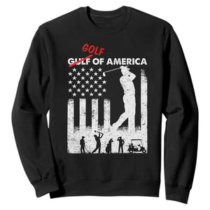 Golf Of America Patriotic USA Flag Sweatshirt Funny Golfing Pun American Sports Gift for Patriotic Golfers n Dads TS02 Black Print Your Wear