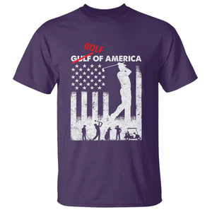 Golf Of America Patriotic USA Flag T Shirt Funny Golfing Pun American Sports Gift for Patriotic Golfers n Dads TS02 Purple Print Your Wear