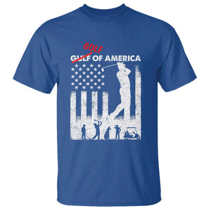 Golf Of America Patriotic USA Flag T Shirt Funny Golfing Pun American Sports Gift for Patriotic Golfers n Dads TS02 Royal Blue Print Your Wear