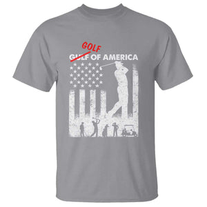 Golf Of America Patriotic USA Flag T Shirt Funny Golfing Pun American Sports Gift for Patriotic Golfers n Dads TS02 Sport Gray Print Your Wear