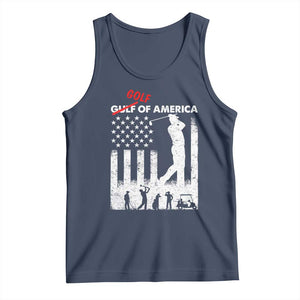 Golf Of America Patriotic USA Flag Tank Top Funny Golfing Pun American Sports Gift for Patriotic Golfers n Dads TS02 Navy Print Your Wear