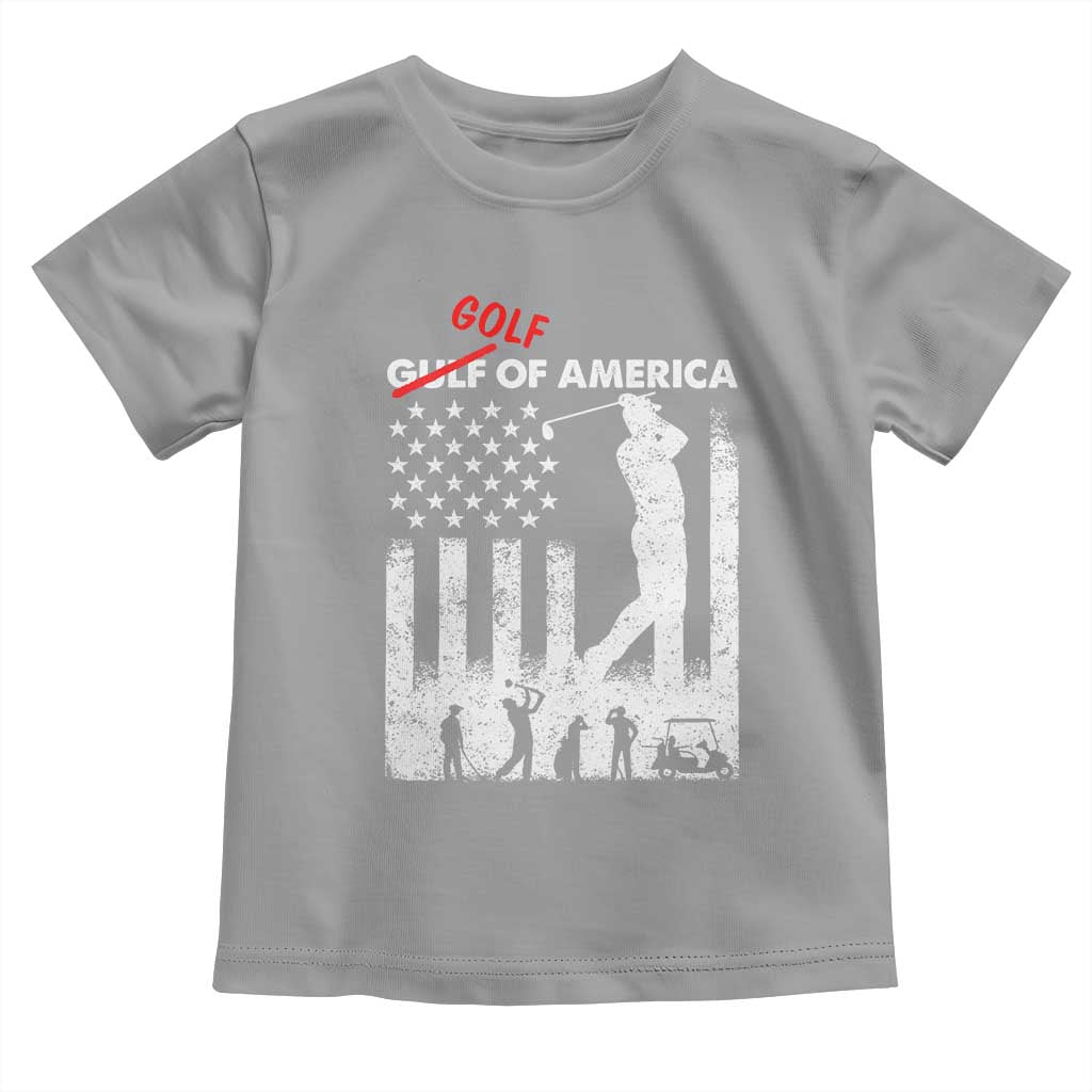 Golf Of America Patriotic USA Flag Toddler T Shirt Funny Golfing Pun American Sports Gift for Patriotic Golfers n Dads TS02 Sport Gray Print Your Wear