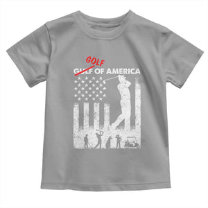 Golf Of America Patriotic USA Flag Toddler T Shirt Funny Golfing Pun American Sports Gift for Patriotic Golfers n Dads TS02 Sport Gray Print Your Wear