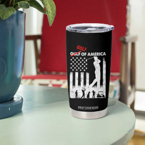 Golf Of America Patriotic USA Flag Tumbler Cup Funny Golfing Pun American Sports Gift for Patriotic Golfers n Dads TS02 Print Your Wear