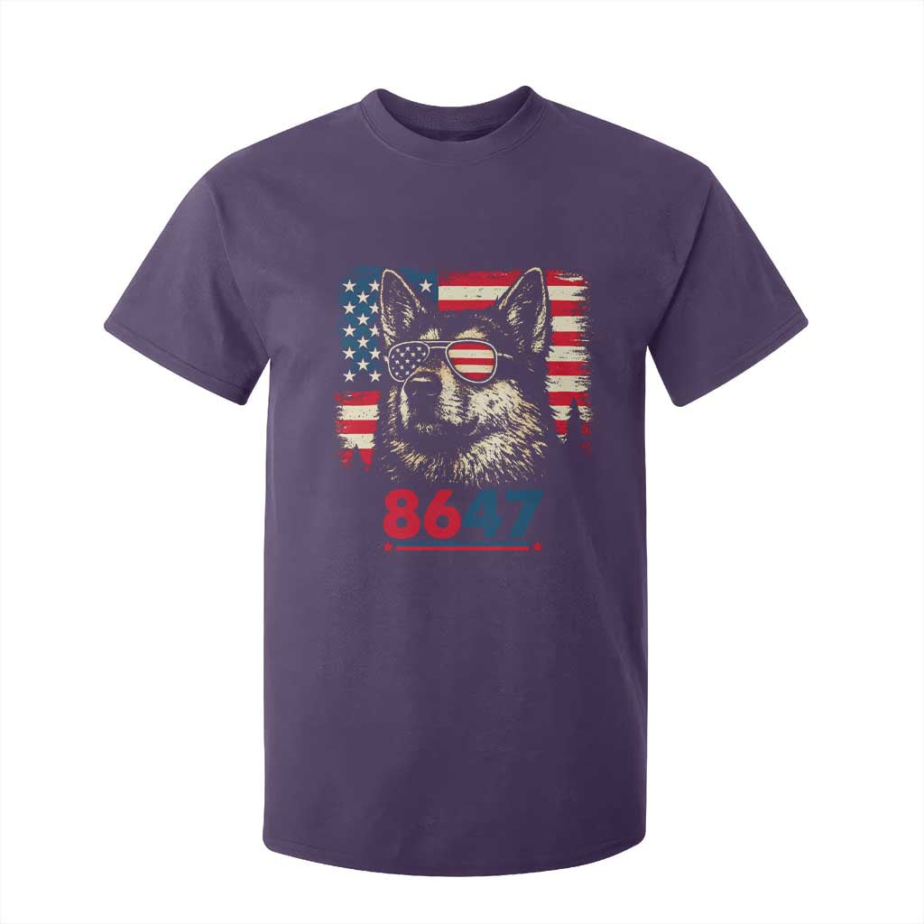 Vintage Patriotic German Shepherd 1776 Graphic T Shirt For Kid American Flag Sunglasses Cool Dog 4th of July Distressed TS02 Purple Print Your Wear