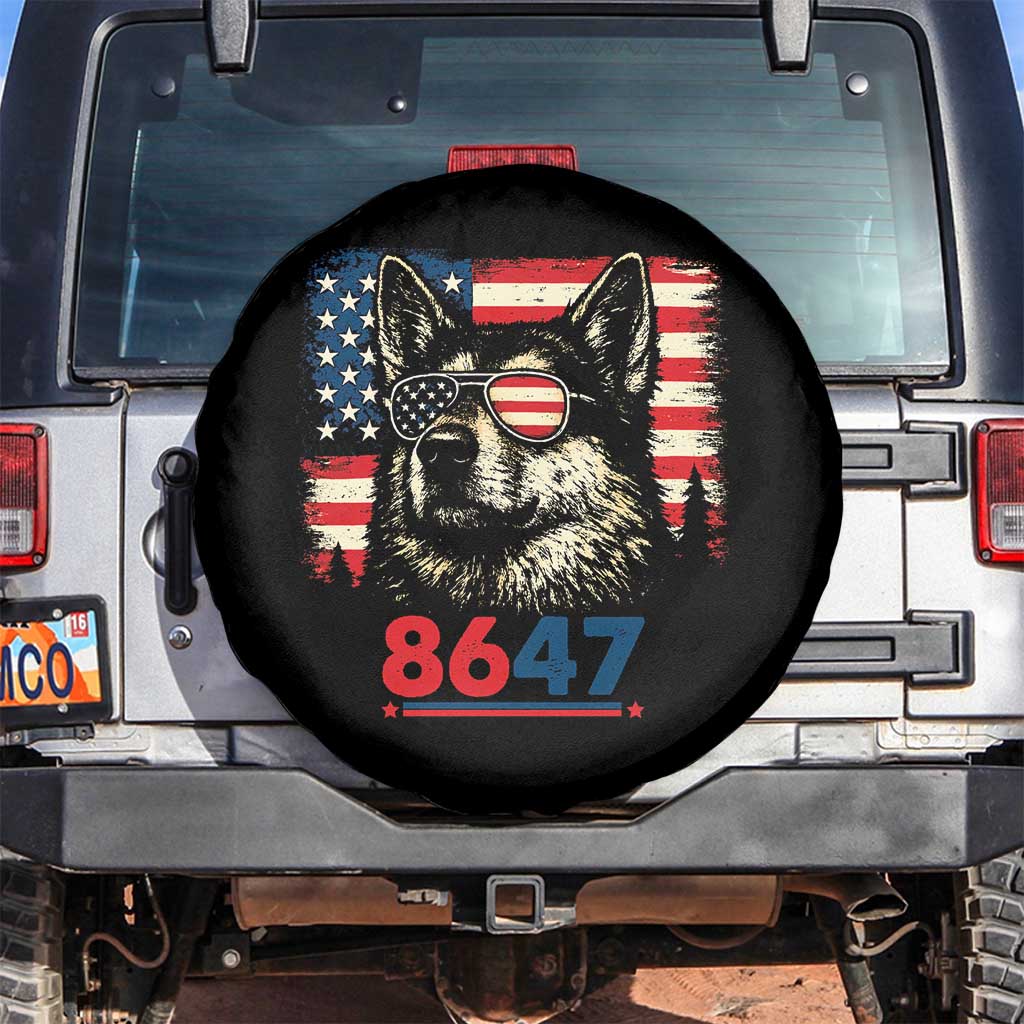 Vintage Patriotic German Shepherd 1776 Graphic Spare Tire Cover American Flag Sunglasses Cool Dog 4th of July Distressed TS02 No hole Black Print Your Wear