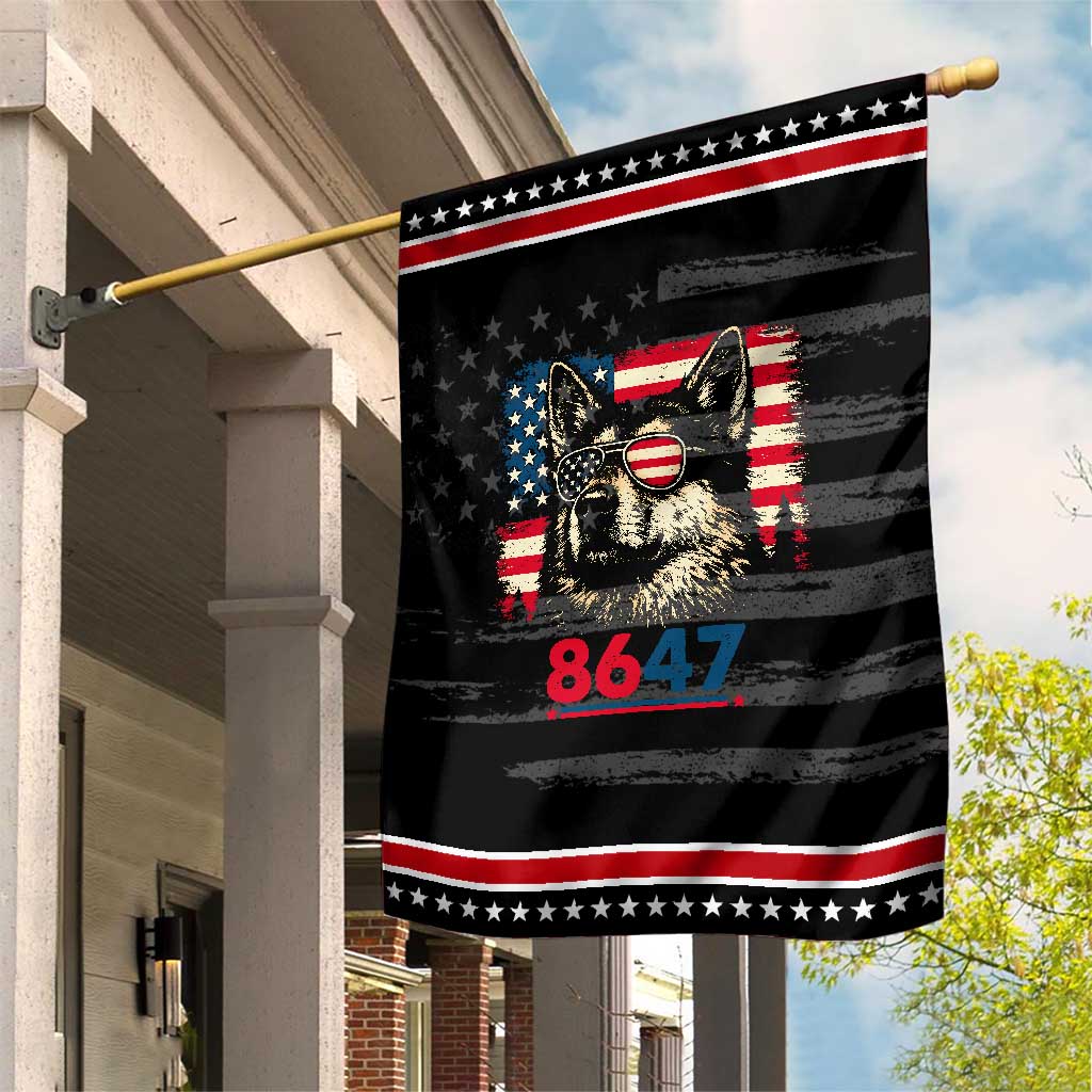 Vintage German Shepherd 1776 Graphic Patriotic Garden Flag American Flag Sunglasses Cool Dog 4th of July Distressed