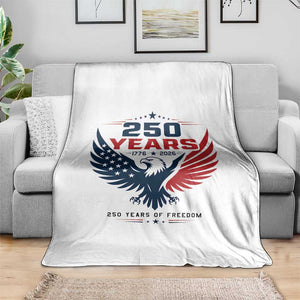 250 Years of Freedom Commemorative Patriotic Eagle Throw Blanket Majestic American Flag Winged Eagle 1776 to 2026 Semiquincentennial TS02 Print Your Wear
