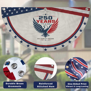 250 Years of Freedom Commemorative Eagle Patriotic Fan Flag Majestic American Flag Winged Eagle 1776 to 2026 Semiquincentennial