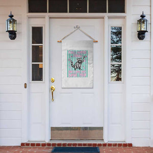 Y'all Were Feral But I Low Key Love You Pink Stripes Raccoon Garden Flag Funny Teacher End of School Year TS02 Print Your Wear