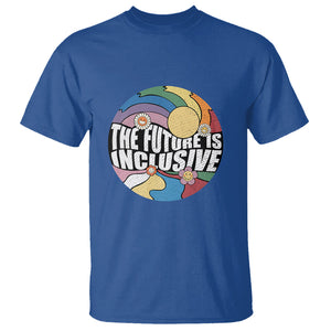 The Future Is Inclusive LGBT Gay Pride Month Retro Groovy T Shirt TS02 Royal Blue Printyourwear