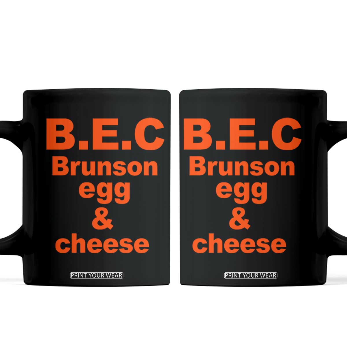 B.E.C. Brunson Egg and Cheese Sandwich Pun Coffee Mug Funny New York Bodega Breakfast Basketball Fan