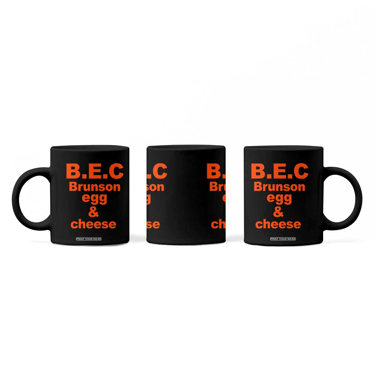 B.E.C. Brunson Egg and Cheese Sandwich Pun Coffee Mug Funny New York Bodega Breakfast Basketball Fan
