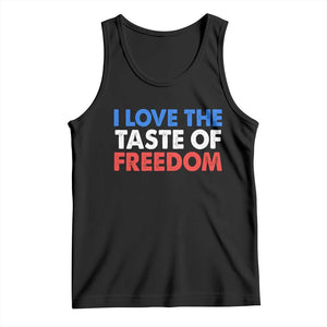 I Love The Taste Of Freedom Matching Couple Tank Top Funny Patriotic Red White and Blue 4th of July